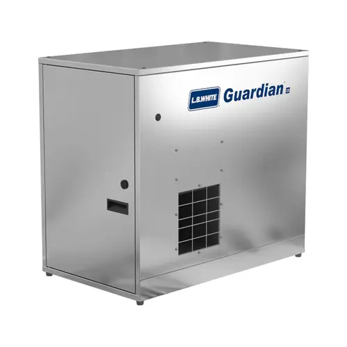 L.B. White Guardian 2.0 Forced Air Heater w/Pilot Ignition, 250,000 BTU, Variable Heat, LP Gas, Galvanized (AG Use Only)