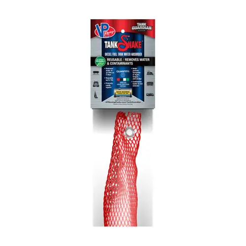 VP Racing Fuels 349016 Reusable Red Tank Snake™, 1 in. x 2 ft., 12 oz. Absorp. Cap., 6 Pack