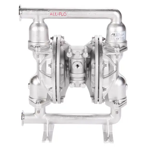 All-Flo F Series 1 in. Tri-Clamp All-Pur FDA Pumps, 48 GPM w/Hytrol Diaphragm, Nitrile Rubber Valve, Ball & O-Ring, SS Seats