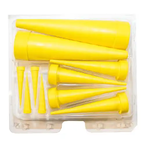 Yelloc Serviceline SM442 Mix Box Flexible Hydraulic Service Plugs, .04 in. to 1.7 in., 10 Pieces/Box