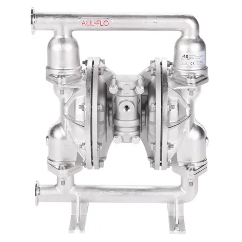 All-Flo F Series 1 in. Tri-Clamp All-Pur FDA Pumps, 48 GPM w/Santoprene Diaphragm, Valve & Ball, EPDM O-Ring, SS Seats