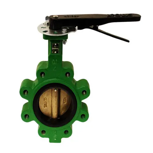 Apollo LC149 Series 8 in. 150# Flange Cast Iron Butterfly Valve, Lug Style w/ 10 Position Handle