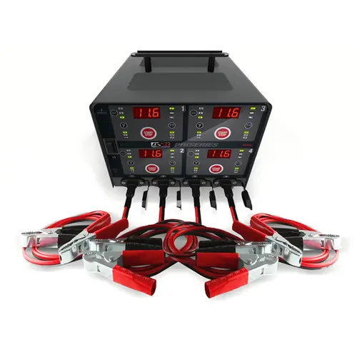 Schumacher DSR Proseries DSR125 4-Bank Battery Charger Station, 6/12V, 12.5 Amps