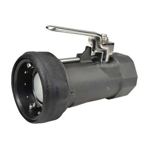 Dixon 2 in. Aluminum Bayonet Style Dry Disconnect, Keyed Straight Swivel Coupler x Female NPT, Nitrile Rubber Seal