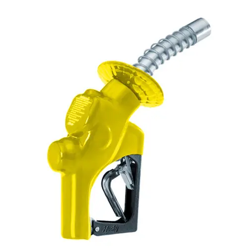 Husky VIII Series 1 in. NPT High-Flow Diesel Truck Nozzle w/o Hold Open Clip - UL (Yellow)