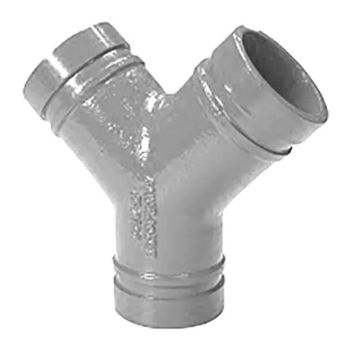 Shurjoint 7137 Grooved True-Y Fitting, Galvanized