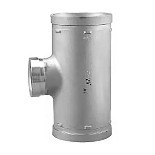 Shurjoint SS-21 Series Grooved Reducing Tee, 316 Stainless Steel