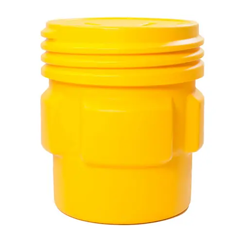 Justrite Eagle 1661 65 Gal. Lab Pack w/Screw-On Lid, Yellow