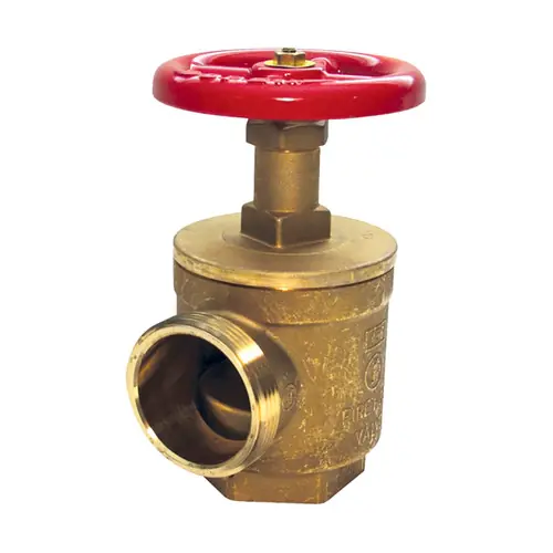 Dixon 2 1/2 in. NPT x 2 1/2 in. NST Global Forged Brass Angle Hose Valve