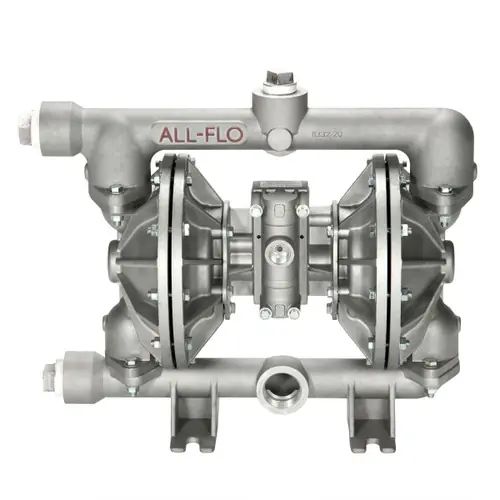 All-Flo A150 1 1/2 in. NPT Aluminum Air Diaphragm Pump w/ Geolast Diaphragms, Nitrile Rubber Balls & Polypropylene Seats
