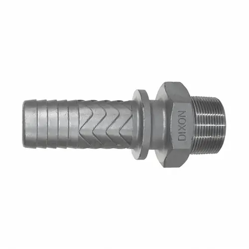 Dixon Boss® Male Stem, 1/2 in. Hose Shank x 1/2 in. MNPT, 316 SS