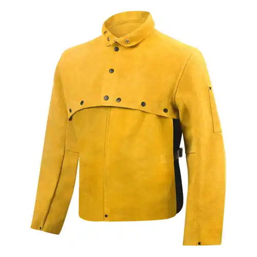 Steiner Ind. 8212 Quality Side Split Cowhide Welding Cape Sleeves w/14 in. L Bib