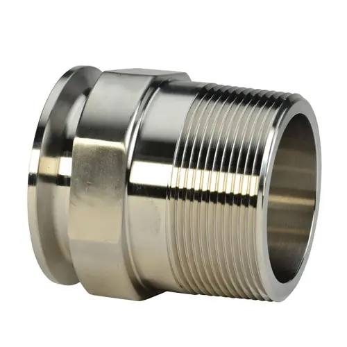 JME SS21MP Series 304 SS Clamp x Male NPT Adapters