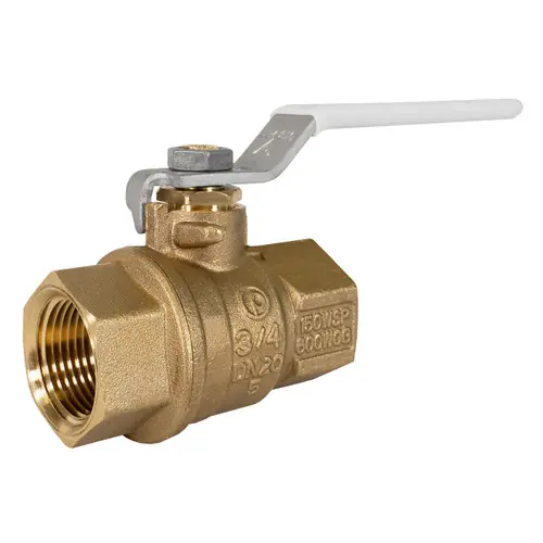 Jomar Valve T-100CG Series FNPT Lead-Free Brass Ball Valve, Full Port, Lifetime Warranty