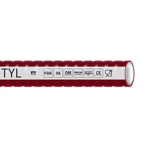 Tudertechnica Glidetech® Butyl 2 in. Beverage Hose - Hose Only