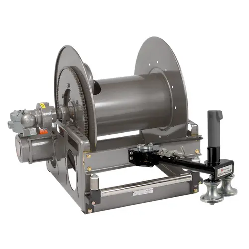 Hannay Reels PBGMB Series Power Rewind LP Gas Hose Reel w/ Bottom Mounted Guidemaster, Reel Only, 1 in. x 150 ft., EPBGMB30-23-24