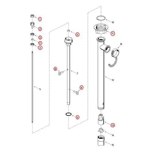 Flux 400 Series F427S3A_S5 39 Pump Maintenance Rebuild Kit