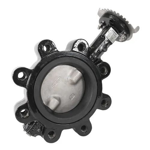 Jomar Valve BVF-Lug Style Epoxy-Coated Ductile Iron Butterfly Valves w/SS Disc & Gear Handle, EPDM Seals