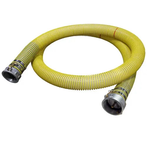 Kuriyama VaporFlex 4 in. Heavy Duty Reinforced Vapor Recovery Hose Assemblies w/ Part C Female Coupler x CV Ends