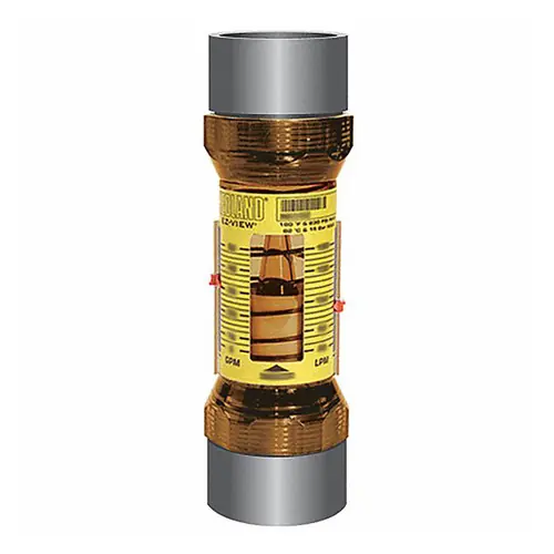Badger Meter Hedland Variable Area EZ-View Water Flow Meter w/Sensor, 2 in. PVC Socket Fitting