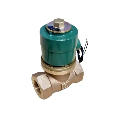 Universal Valve 404V-15-120/60-24DC 1 1/2 in. 120V/60HZ 24DC Zero Differential Brass Solenoid Valve w/ FKM Seal, Threaded