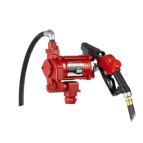 Fill-Rite FR710VB 115V AC Fuel Transfer Pump w/ Automatic Nozzle - 20 GPM