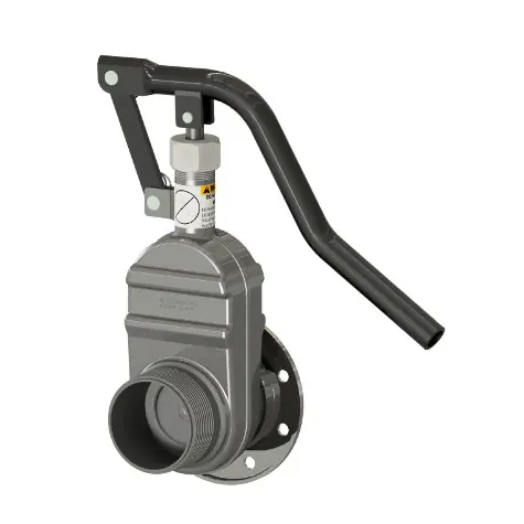 Betts Stainless Steel Threaded Pipe x TTMA Flange Manual Sliding Valve w/ 316 SS Stem & Gate