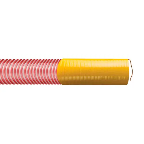 Texcel SPVC-VRH-4 4 in. Heavy Duty Vapor Recovery Hose Assemblies w/ Banding Sleeves & Grounding Wire Exposed - Hose Only