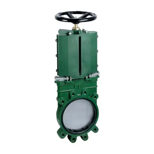 Metaltecnica 10 in. Cast Iron ANSI Flanged Gate Valve w/ Stainless Steel Knife - Hand Wheel