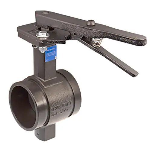 Shurjoint SJ-300N-L Series Grooved Butterfly Valve w/ Lever Handle, Nitrile Disc