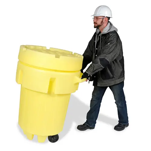 UltraTech 0584 Overpack Salvage Drums, Wheeled, 95 Gallons, Yellow