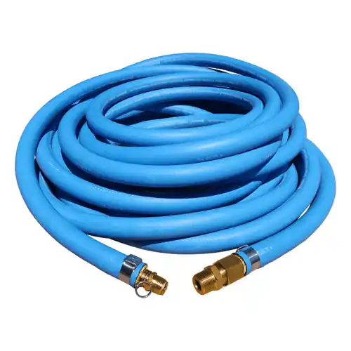 Continental ContiTech Blue Fortress 300 Washdown Hose w/ Microban Cover, FDA Tube, & Brass Super Klean Ends