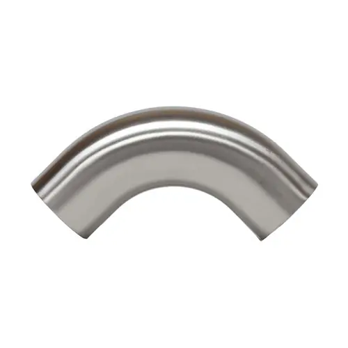 JME SS2S7 Series, 316 SS 90° Buttweld Elbow w/Tangent, Polish ID/OD