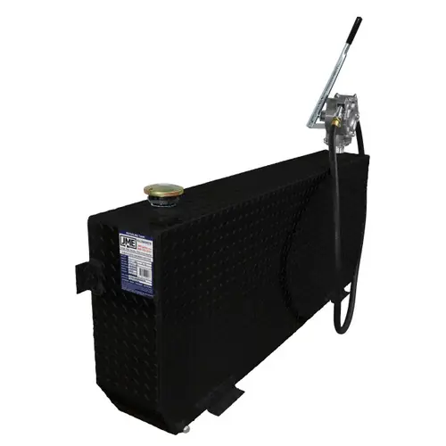 51 Gallon Aluminum Rectangle DOT Powder Coated Transfer Tank w/ GPI HP100 Pump