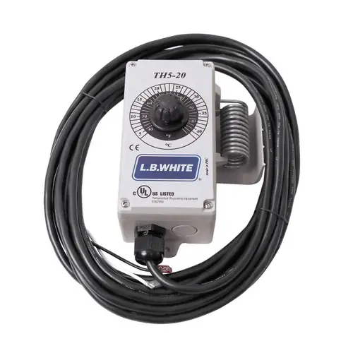 L.B. White 500-20176 Remote Thermostat NEMA 4X w/ 25 ft. L Cord for Guardian Heaters