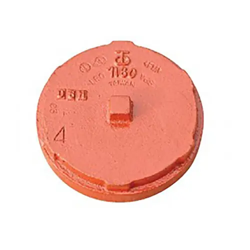 Shurjoint 7160 Grooved End Cap Fitting, Ptd. Orange