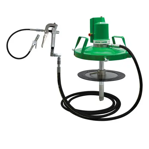 LockNLube X-Series 50:1 Air Operated Grease Pump, 55 Gal Drum
