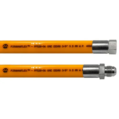 Kuriyama Piranhaflex PF528NC 1/4 in. Hydraulic Hose Assembly w/ Male JIC Seat x Female JIC Seat