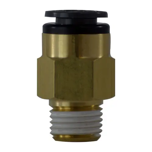 Midland Industries 680806C D.O.T. Push-to-Connect Male Connector, Composite, 1/2 in. PTC x 3/8 in. MNPT
