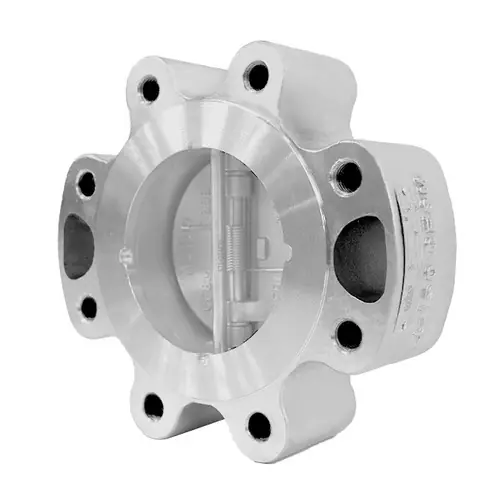 Titan Flow Control CV42LSSV0200 2 in. Stainless Steel Check Valve w/ Viton Seat & SS Disc, Dual Disc Lug Style - ASME Class 150