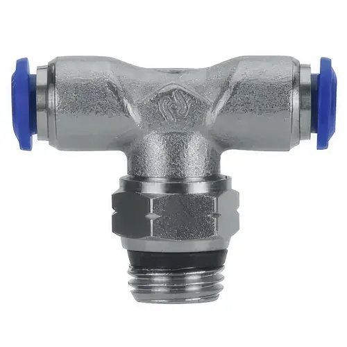 AIGNEP 87210-53-02, 5/32 in. Push-To-Connect Tube x 1/8 in. Swift-Fit Universal Thread Swivel Branch Tee - Pack of 10