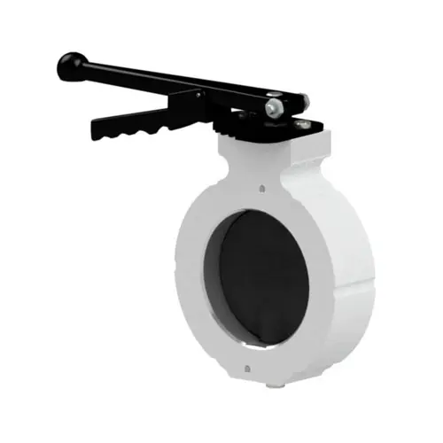 Betts WD Series 4 in. Aluminum Manually Operated ASA/ANSI Metering/Locking Wet-R-Dri Butterfly Valve - Black Nitrile Seal