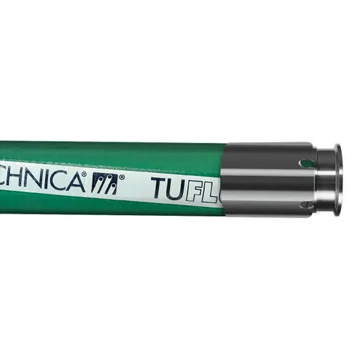 Tudertechnica Tufluor® Evolution '1/2 in. Chemical Suction & Delivery Hose Assemblies 150 PSI w/ Tri-Clamp Ends