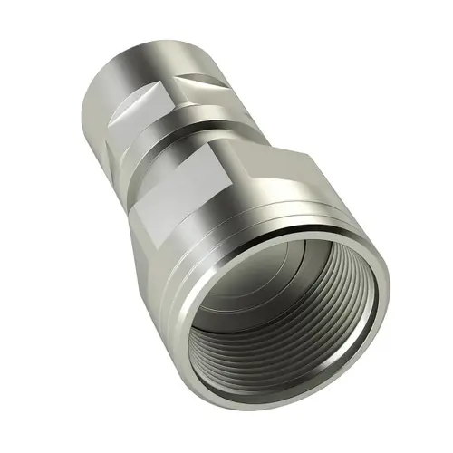 Holmbury FSC16-F-12N 5/8 in. Carbon Steel Flat Face Screw Coupling 3/4 NPTF W/ Nitrile Rubber Seal - Female
