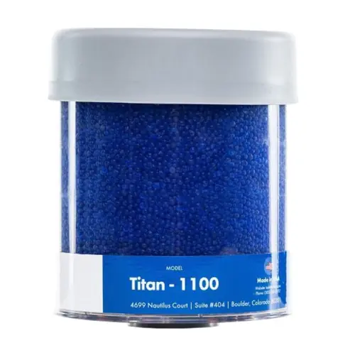 TTI Titan PowerBreather Titan-1100 1 in. Sure-Fit (NPT,BSPT,NPSM) Desiccant Breather, 16.9 Fl. Oz., Blue Silica Gel
