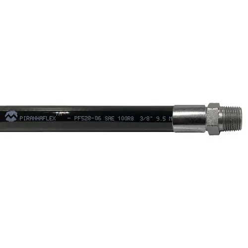 Kuriyama Piranhaflex PF528 1/2 in. Hydraulic Hose Assembly w/ Male NPT Ends