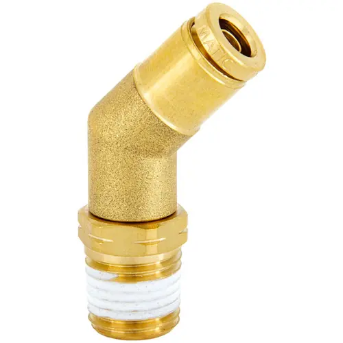 Kuriyama Kuri Tec Endure DOT 1/2 in. OD x NPTF Male 45 Deg Swivel Elbow, Bronze