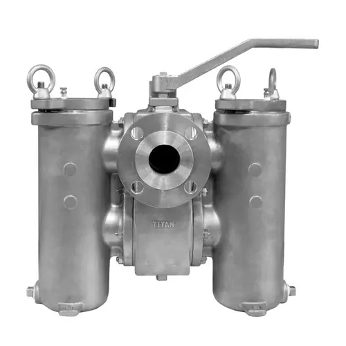 Titan Flow Control DS696C0250 2 1/2 in. Duplex Basket Strainer, Flanged, Carbon Steel - ASME Class 150