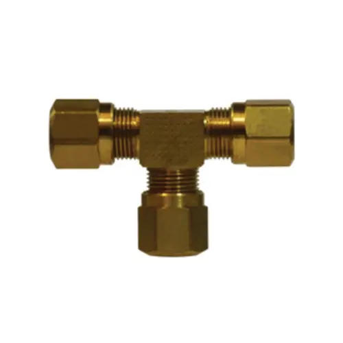 Midland Industries 38045 Brass Air Brake Tee, 3/8 in. Tube OD