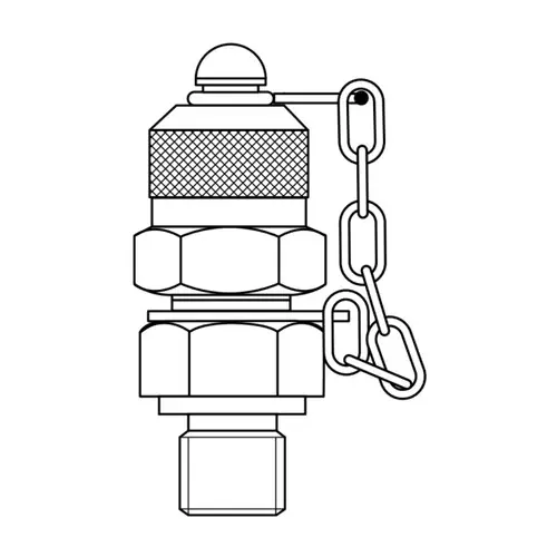 PCI H900-11 7/16 in. -20 ORB Steel Test Connector